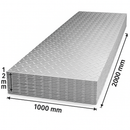 Chapa Xadrez Alumínio - 1,2 x 1000 x 2000 mm - PC 7