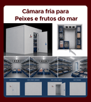 Câmara Fria JC 4x4 Congelado Piso Pain com Cond Elgin 380w/3F