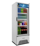 Freezer Vertical Expositor Metalfrio Optima 403L - Porta de Vidro, Branco
