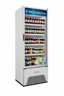 Freezer Vertical Expositor Metalfrio Optima 403L - Porta de Vidro, Branco